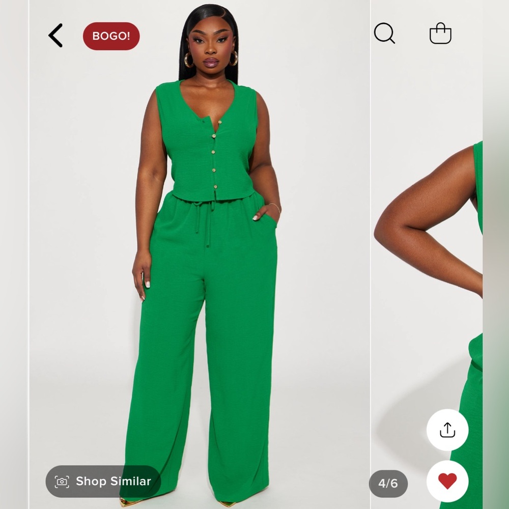 Green pant set